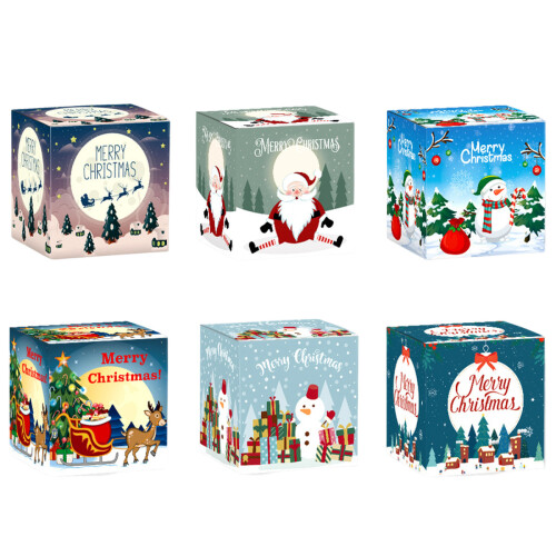 Christmas Gift Box 3D Paper Candy Treat Box