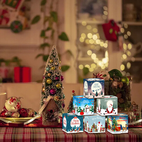 Christmas Gift Box 3D Paper Candy Treat Box 1