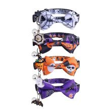 Halloween Cat Collar with Quick Release Bow and Bell