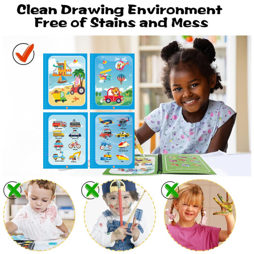 Children's Water Painting Puzzle Book 1