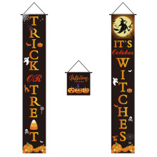 Halloween Porch Banner Set 2 Pieces Indoor Outdoor