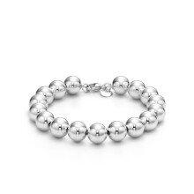 (Style 19) Women Chunky Silver Chain Bracelet, Engraved Heart Tag Toggle Bracelet, 925 Sterling Silver Charm Bracelet, Jewellery Gift for Her