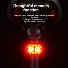 Bicycle Light Kit Waterproof TYPE-C Rechargeable Multimodal Magnetic Taillight for Night Cycling Accessories