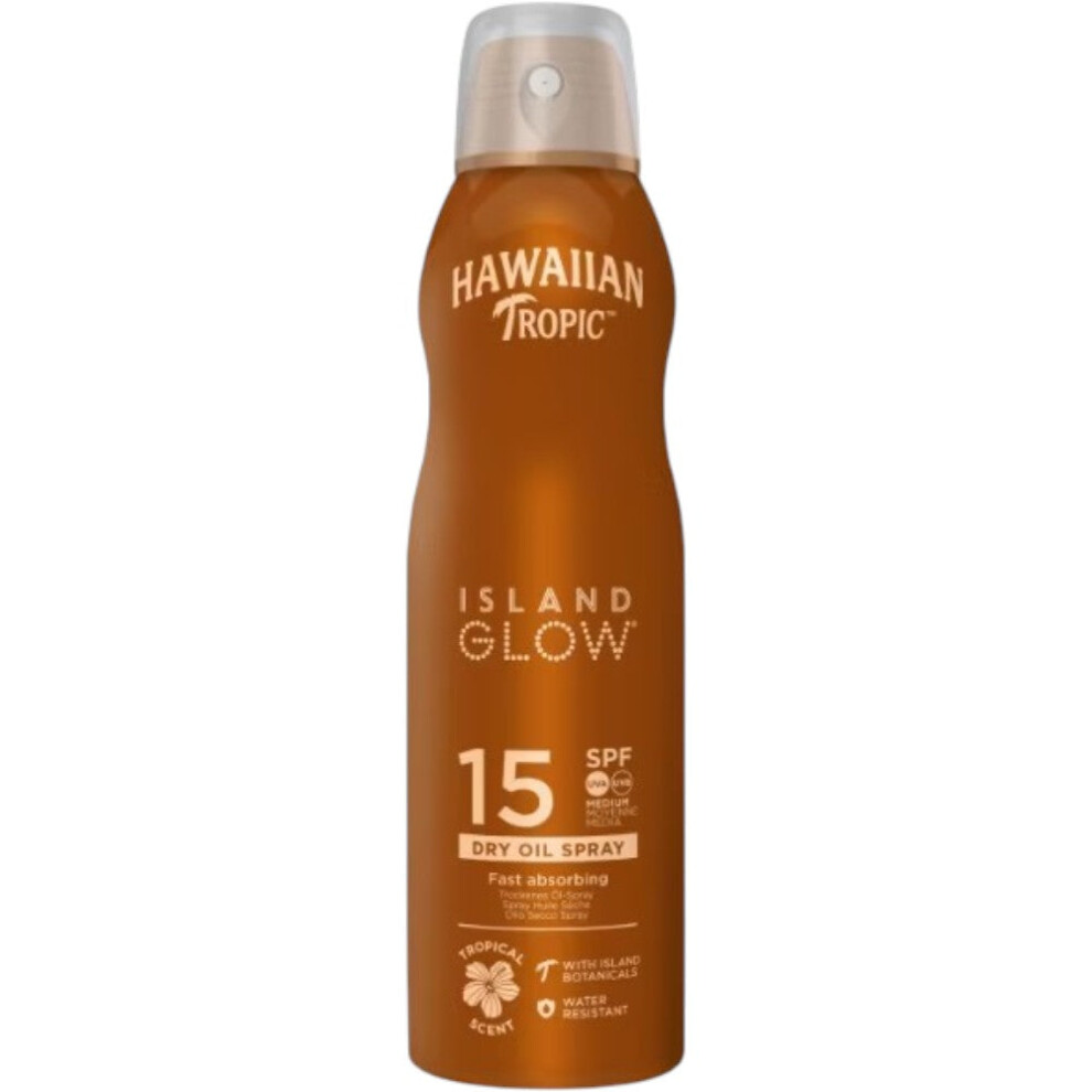Weider Hawaiian Tropic Island Glow Spf 15 Dry Oil Spray 177Ml