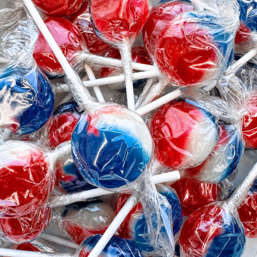 (475g Sweet Jar) Dobsons Wrapped Great British Mix Mega Lollies