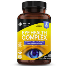 Eye Health Complex Lutein Zeaxanthin Eyes Supplements With Vitamins A, B2 & Zinc - 120 Capsules Vegan GMO Free, Gluten Free, UK Made
