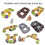 (coffee) Cat Tunnel Rainbow S-Shape Collapsible Interactive Play Tube for Multiple Cats 1
