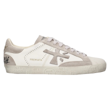 Premiata Baskets Homme Sneakers Steven 8480 Cuir Premium Blanc 41 — chaussures cuir homme, baskets luxe blanc