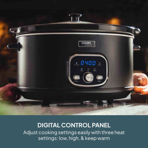 Cooks Professional Cooks Professional 6.5L Digital Slow Cooker | Black 1