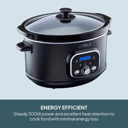 Cooks Professional Cooks Professional 6.5L Digital Slow Cooker | Black 2