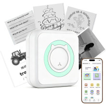 Mini Thermal Sticker Printer Bluetooth for Notes Labels and DIY
