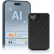 AI Voice Recorder 64GB Real-Time Transcription AI Summary 256 Languages App Control