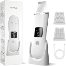 Facial Skin Scrubber Spatula 4 Modes Blackhead Care Deep Pore Cleansing