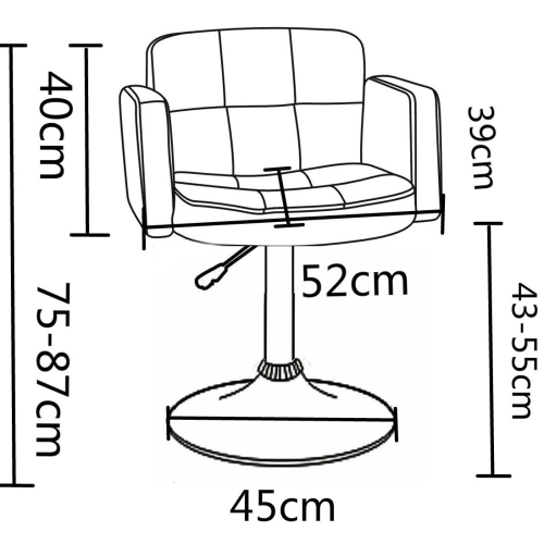 Modern Windsor Dressing Table Grey Vanity Chair with Soft Seat High Stool 1