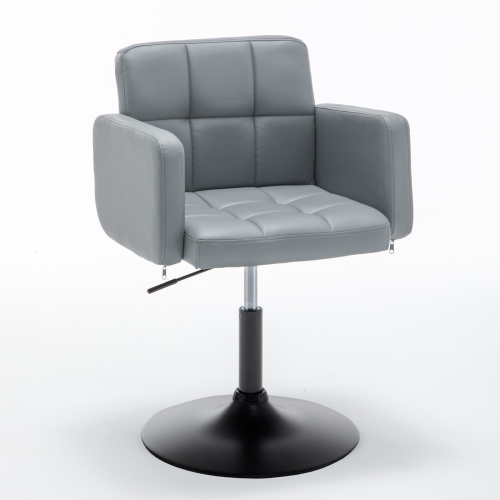 Modern Windsor Dressing Table Grey Vanity Chair with Soft Seat High Stool