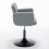 Modern Windsor Dressing Table Grey Vanity Chair with Soft Seat High Stool 4
