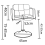 Modern Windsor Dressing Table White Vanity Chair with Soft Seat High Stool 2
