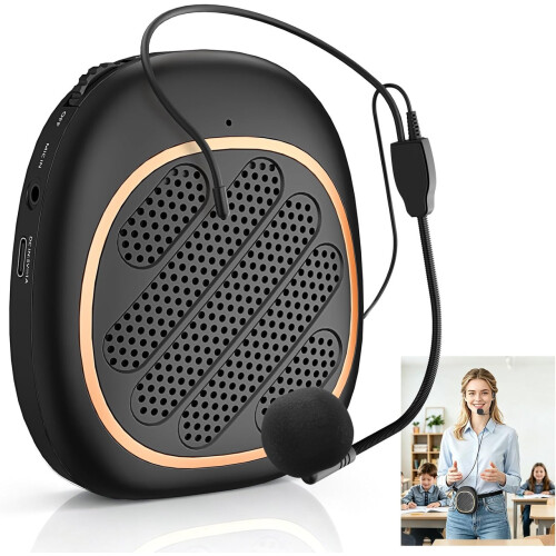 10W Voice Amplifier Portable Speaker with Microphone for Teachers Classroom