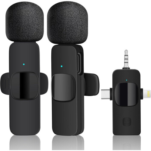 Wireless Lavalier Microphone Noise Reduction Plug and