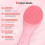 Facial Cleansing Brush Sonic Vibration Silicone Waterproof Rechargeable 6