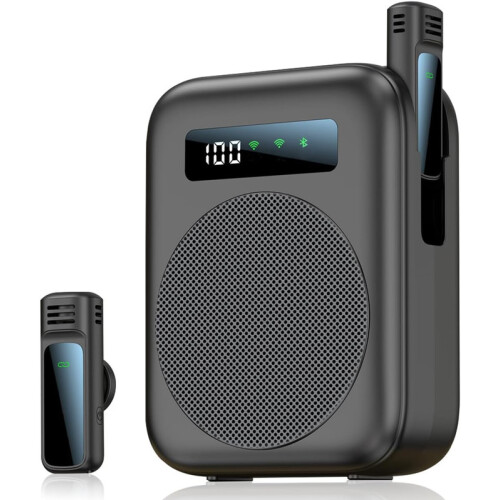 Wireless Voice Amplifier with Microphone Portable Speaker for Teachers