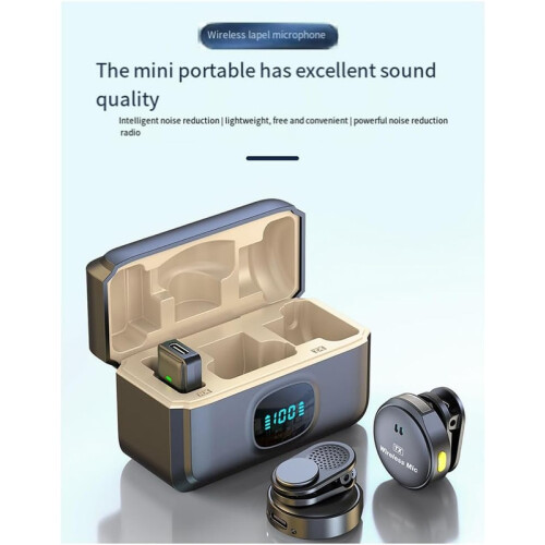 Wireless Lavalier Microphone Noise Reduction for iPhone Android Video Recording 2