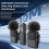 Wireless Lavalier Microphone 3-in-1 2 Pack USB-C Noise Reduction 30M Plug and 8