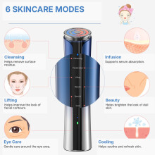 Face and Neck Massager 6-in-1 Microcurrent Heat Care for Daily Face and Neck Skincare