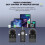 Wireless Lavalier Microphone 3-in-1 2 Pack USB-C Noise Reduction 30M Plug and 7