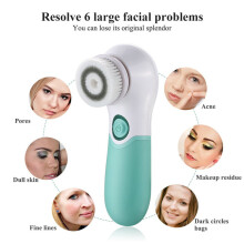 Facial Cleansing Brush with 3 Brush Heads 2 Speeds for Deep Cleansing