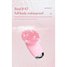Facial Cleansing Brush Sonic Vibration Silicone Waterproof Rechargeable