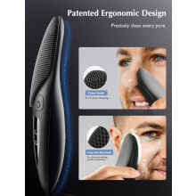 Silicone Facial Cleansing Brush with 4 Modes Heat Care and Waterproof Design