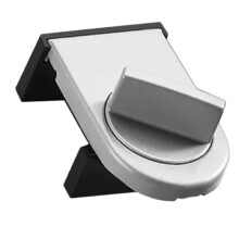 (Silber) Child Safety Lock Sliding Door Security Lock Aluminum Adjustable Sliding Door Lock Small Child Safety Lock for Sliding Doors