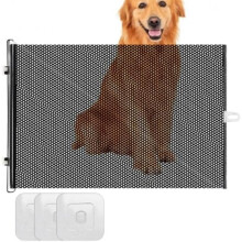 (58 Cm, B) Iouyjiu Retractable Baby Gate Safety Pet Dog Gate for Stairs Doorways Indoor