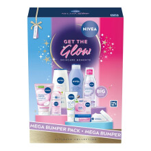 Nivea Get The Glow Gift Set | 8-Piece Full-Sized Skincare & Body Care Bumper Set