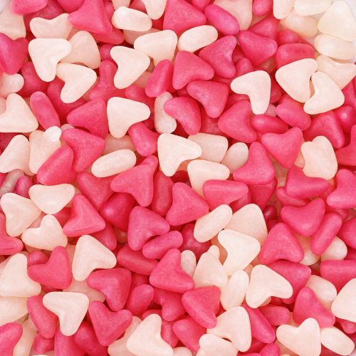 (500g Sweet Pouch) Jelly Love Hearts