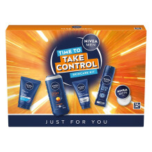 Nivea Men Take Control Skincare Gift Set | 5-Piece Full-Sized Grooming Set