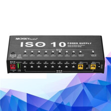 Mosky ISO 10 Outputs Guitar Effect Pedal Board Power Supply 9V 12V 18V Cable Kit