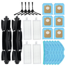 22PCS Fit 3000 Series XU3000/01/02,XU3100/01,XU3110/02 Main Side Brush Dust Bag Filter Mop Cloth Accessories Replacement
