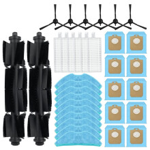 Passend für die 3000er Serie XU3000/01/02, XU3100/01, XU3110/02 Seitenbürste Staubbeutel Filter Wischmopptuch Zubehör Ersatz
