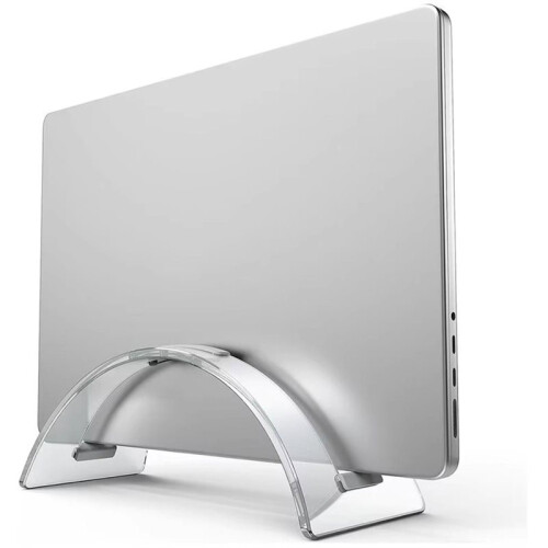Acrylic Laptop Stand Space-Saving Transparent Laptop Holder Vertical Desktop Dock 2