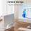 Acrylic Laptop Stand Space-Saving Transparent Laptop Holder Vertical Desktop Dock 3