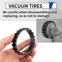 6PCS Wheel Tires Compatible with  Mijia 1C/2C/3C S5 Series/T6/T7 Robot Vacuum Cleaner Wheels Anti-Slip Replacement Parts