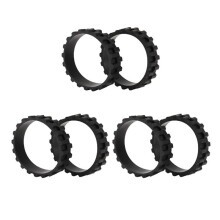 6PCS Wheel Tires Compatible with Mijia 1C/2C/3C S5 Series/T6/T7 Robot Vacuum Cleaner Wheels Anti-Slip Replacement Parts