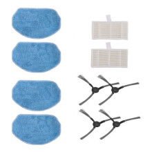 10pcs for Midea VCR04W Robot Vacuum Cleaner Accessories Hepa Filter Side Brush Mop Cloth Spare Parts