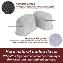 Filtros de Agua para Espresso y Pastillas de Limpieza para la Cafetera para Luxe Cafe. Kit de Limpieza y Accesorios Descalcificadores.