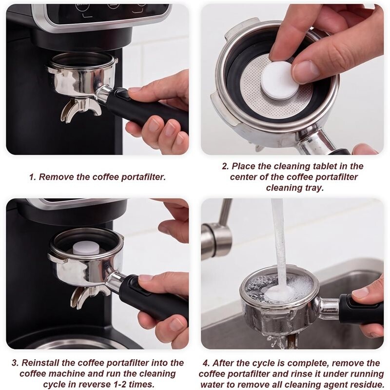 Espresso Water Filters & Cleaning Tablets for Luxe Cafe Coffee Maker ...