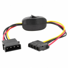IDE 4PIN Power Extension Cable Male to Female IDE 4PIN Adapter with /OFF for 5V/12V Device Test