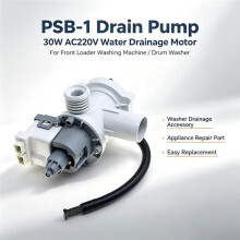 PSB-1 Drain Pump 30W AC220V for Front Loader Washing Machine Water Drainage Motor for Drum Washer Appliance Accessory