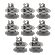 8Pcs Dishwasher Upper Wheel Assembly 611475 Replacement for Dishrack Upper Rack Wheel Replace